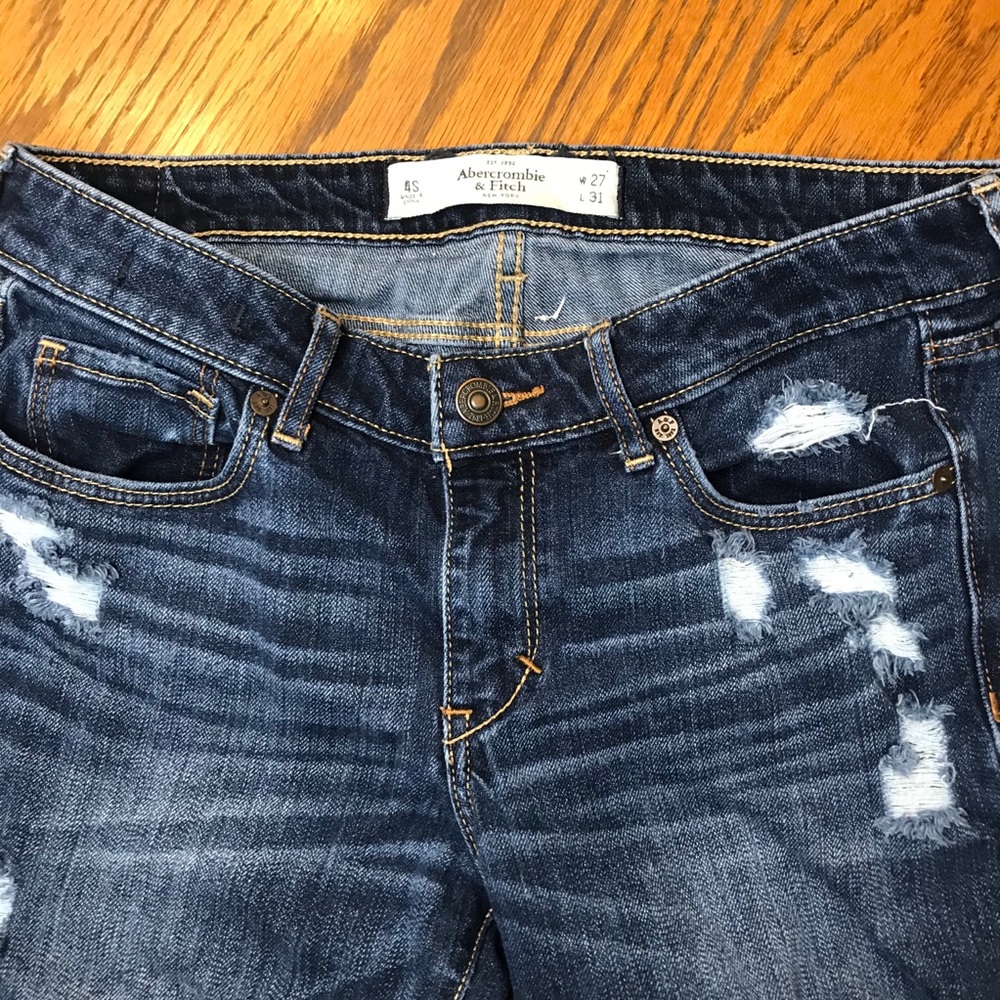 Destressed Abercrombie Fitch Mid-Rise